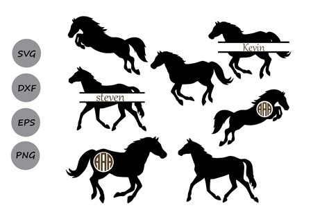 horse svg files horse monogram horse clipart horses svg