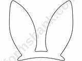 Bunny Template Ears Easter Pdf Advertisement sketch template