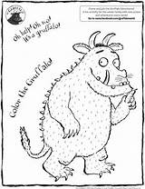 Coloring Gruffalo Pages Colouring Kids sketch template