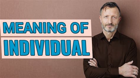 individual meaning  individual youtube