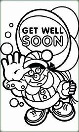 Well Soon Coloring Pages Balloon Printable Crayola Color Card Print Cards Getcolorings Getdrawings Au sketch template