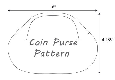 coin purse patterns  printable printable templates