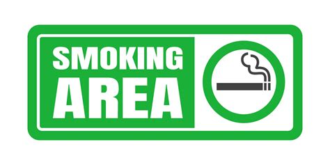 smoking area sign vector art icons  graphics