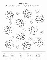 Spring Worksheet Petals Flowers Flower Planerium Coloring Worksheets Color Login Butterflies sketch template