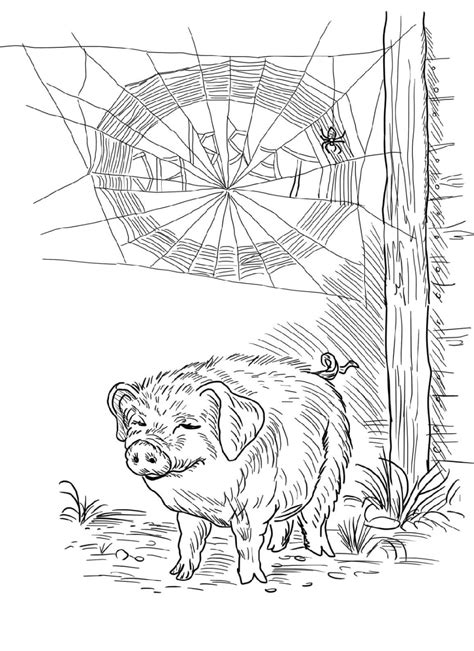 charlottes web coloring pages  worksheets halloween coloring pages