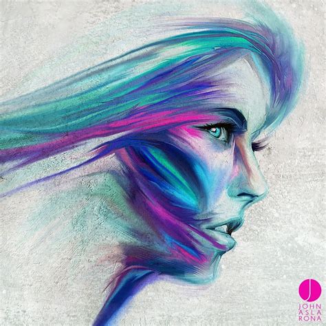 wallpaper face drawing illustration women abstract purple profile blue john aslarona