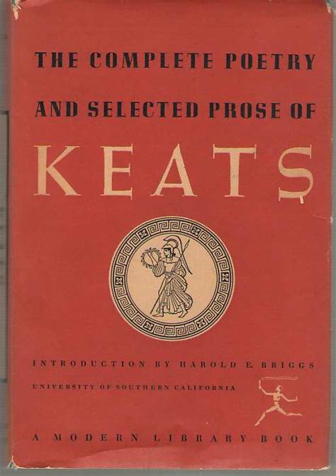 complete poetry  selected prose  john keats