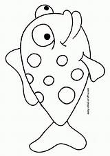 Fish Coloring Pages Preschool Rainbow Template Printable Killifish Color Clipart Animals Colouring Kids Sheet Library Use These Preschoolcrafts sketch template