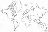 Weltkarte Ausmalen Coloriage Wereld Branco Kaart Mundi Lege Vide Karte Vierge sketch template