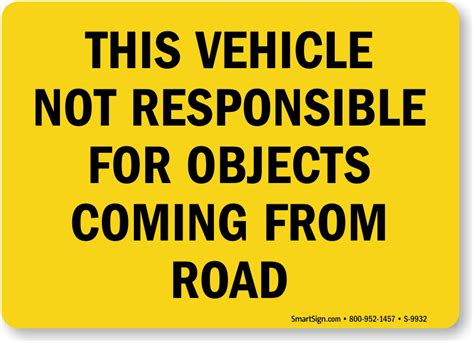 vehicle  responsible  objects coming  road sign sku