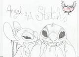 Stitch Angel Coloring Pages Stich Lilo Drawing Color Printable Print Getdrawings Getcolorings Deviantart Comments sketch template