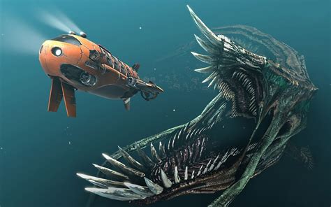 Sea Monster Wallpapers Fantasy Hq Sea Monster Pictures