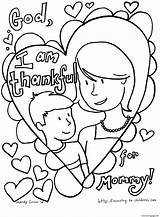 Coloring Pages Mothers Mommy Thankful Am Printable Color Print sketch template