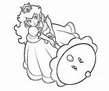 Peach Princess Coloring Pages Daisy Baby Printable Colouring Color Super Mario Print Clipart Getdrawings Library Popular Kids Getcolorings Coloringhome sketch template