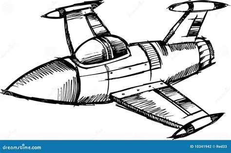 sketchy jet vector illustration stock photography image