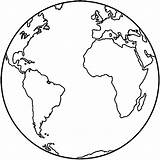 Earth Coloring Planet Drawing Globe Erde Choose Globus sketch template