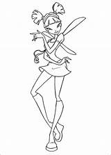 Winx Pages Club Coloring Print Printable Color Kids sketch template