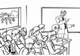 Classroom Coloring Teacher Pages sketch template