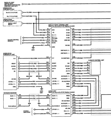 acura mdx radio factory wiring diagram key