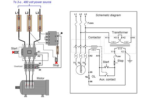 volt  phase motor starter wiring diagram wiring view  schematics diagram