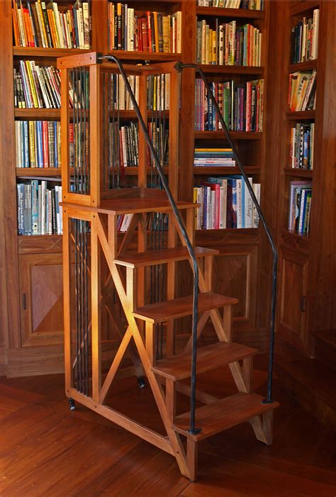 library ladder design  wood