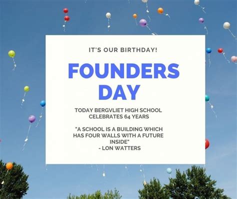 founders day bergvliet high school