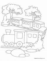 Trains Getcolorings Colo sketch template