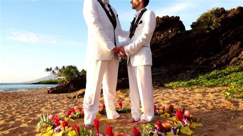 kyle and mike gay wedding highlight maui hawaii dec 2013 youtube