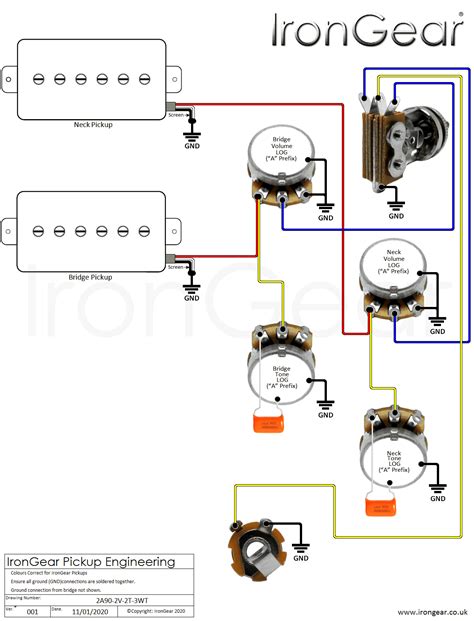 wire guitar pickup wiring diagram slick rocker pickups  wiring techs  design