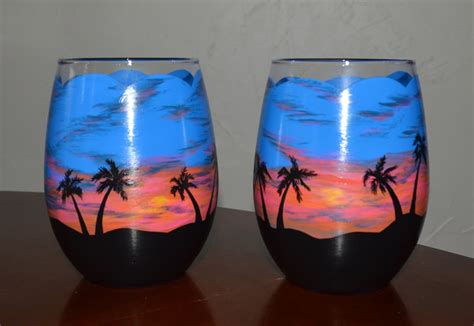 Ideas For Painting Stemless Wine Glasses Line1design