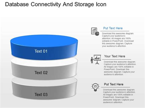 Cn Database Connectivity And Storage Icons Powerpoint