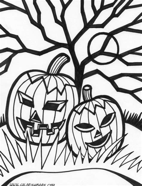 scary halloween coloring pages  large images halloween coloring