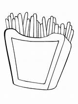 Fries Frietjes Kentang Fritas Frytki Franse Mewarnai Kolorowanki Patatas Kolorowanka Patat Mcdonalds Francja Leukekleurplaten Francia Dibujosparaimprimir Goreng Template Kleurplaten Unhealthy sketch template