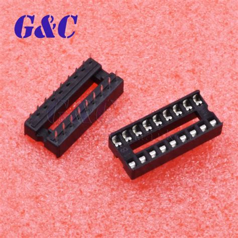 12pcs 18 Pin Socket Pcb Mount Connector Dil Dip Develope Ic High