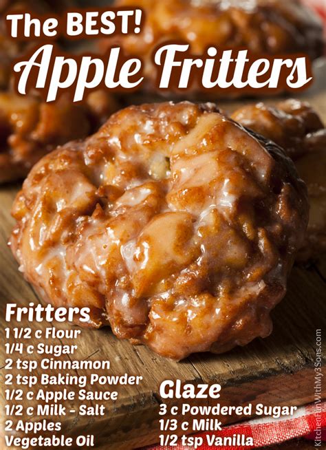 homemade apple fritters recipe kitchen fun    sons