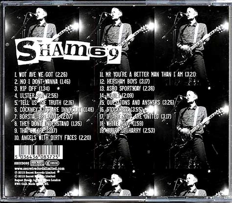 sealed new cd sham 69 set list the anthology 5036436083725 ebay