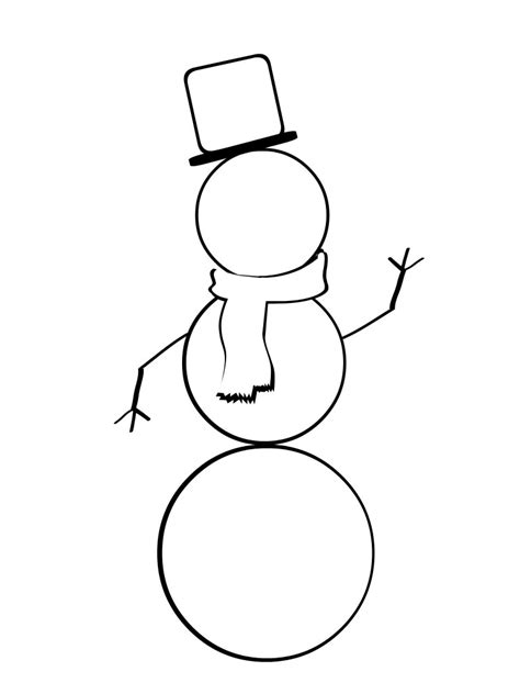 snowman coloring pages    clipartmag