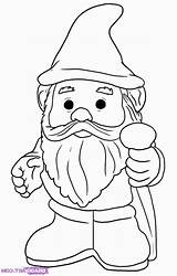 Gnome Coloring Pages Printable Garden Gnomes Hat Colouring Drawings Adult Kids Sheets Stained Glass Wood Mushrooms Books Color Book Coloringpages sketch template