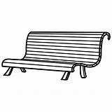 Bench Coloring Designlooter 500px 15kb sketch template