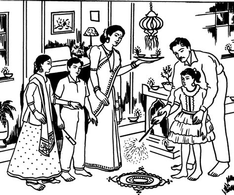 diwali coloring book coloring pages