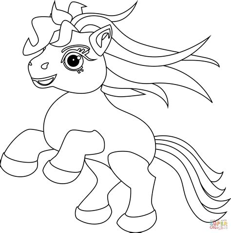 cute pony coloring page  printable coloring pages