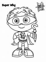 Coloring Super Superwhy Draw Pages Whyatt Why Getdrawings sketch template