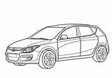 Hyundai Coloring I30 Pages Printable Drawing Cars Categories Skip Main sketch template