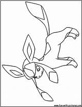 Glaceon Coloring Pages Pokemon Fun Printable Drawing Draw Getdrawings Print Getcolorings Emerging sketch template