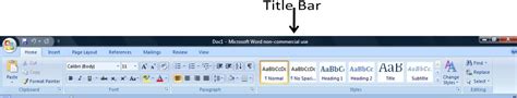 title bar ms word title bar full size png image pngkit