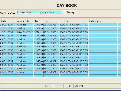 day book computerized accounting system  accounting software