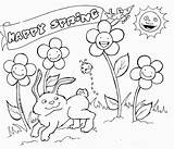 Coloring Spring Pages Printable Sheets Kindergarten Comments sketch template