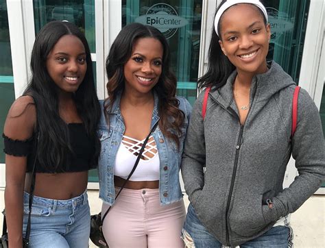 kandi burruss looks like a third sister in photo with daughter riley and kaela tucker — she is a