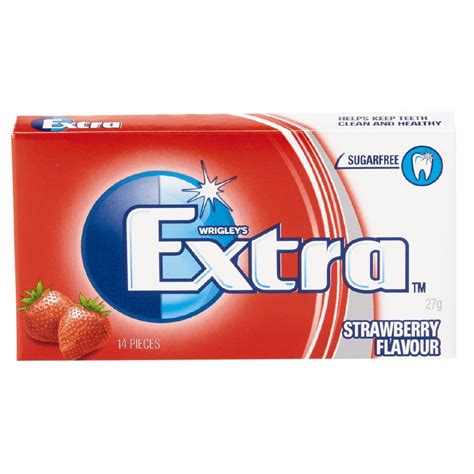 extra strawberry chewing gum sugar   piece   warehouse