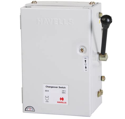 industrial switchgears load changeover switch doublethreefour pole havells india